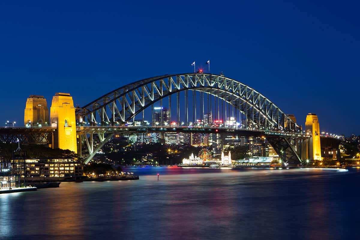 Sydney Harbour Bridge At Dusk
